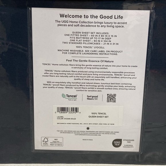 UGG LAUREL Queen Sheet Set - Picture 3 of 5